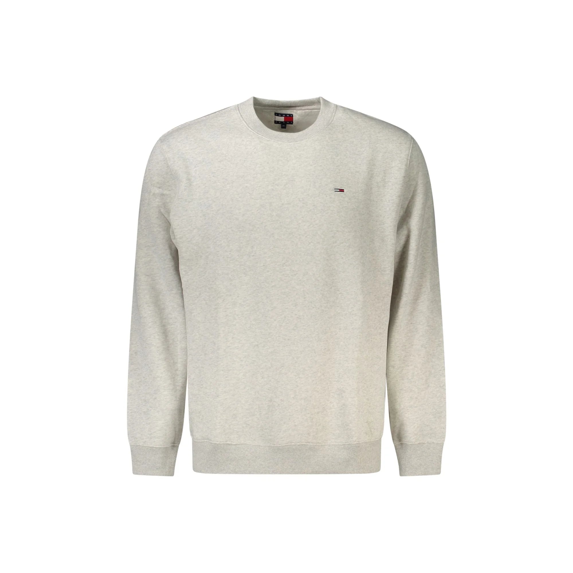 Tommy Hilfiger Felpa Uomo Grigia Girocollo Felpata Logo Felpe Grigio - foto prodotto